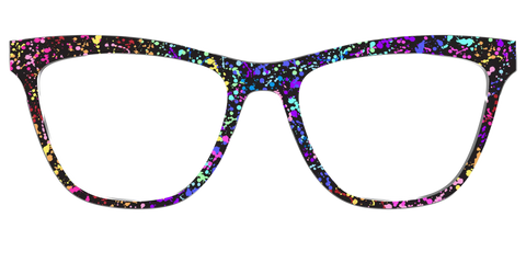 The Rainbow Splatter Black