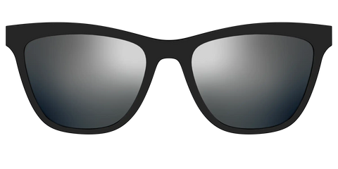 The Polarized Silver Reflective Sun Top