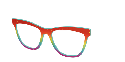 The Spectrum Gradient with Gold Flakes