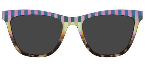 The Polarized Summer Stripes Tortoise Sun Top