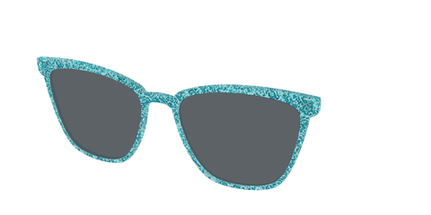 The Polarized Aquamarine Sparkle Sun Top