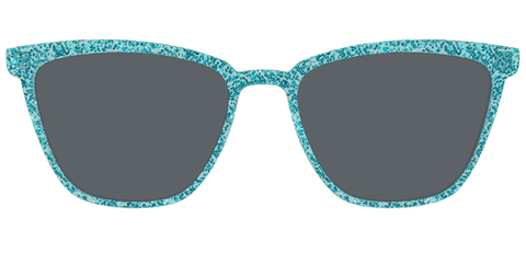 The Polarized Aquamarine Sparkle Sun Top