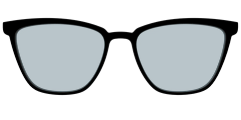 The Black With Slate Blue Lens