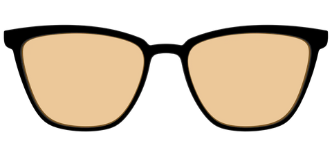 The Black With Umber Brown Lens