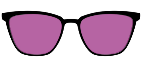 The Black with Violet Golf Lens