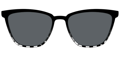 The Polarized Checkerboard Fade Sun Top
