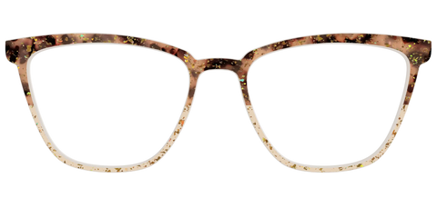 The Khaki Tortoise Crystal Split with Gold Flakes
