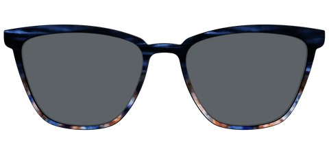 The Polarized Blue Horn Tortoise Sun Top