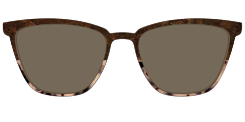 The Polarized Dark Oak Tortoise Split Sun Top