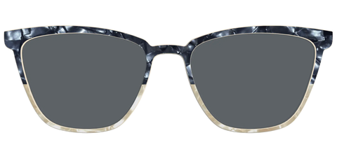 The Polarized Navy to Taupe Pearl Split Sun Top