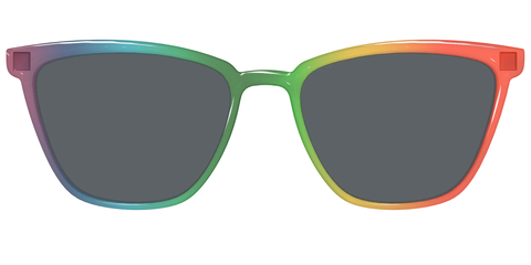 The Polarized Rainbow Gradient Sun Top