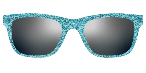 The Polarized Aquamarine Sparkle Sun Top