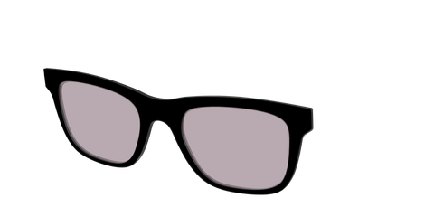The Black with Gray Gaming Lens