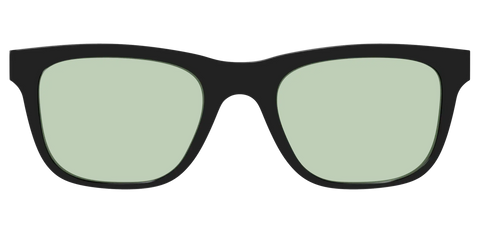 The Black With Sage Green Lens