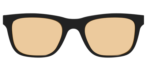 The Black With Umber Brown Lens