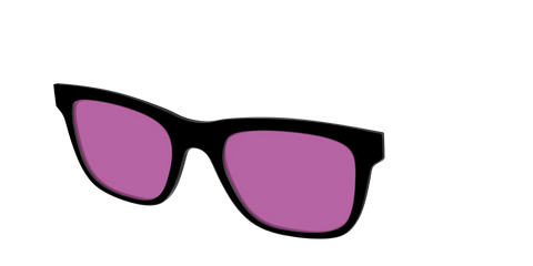 The Black with Violet Golf Lens
