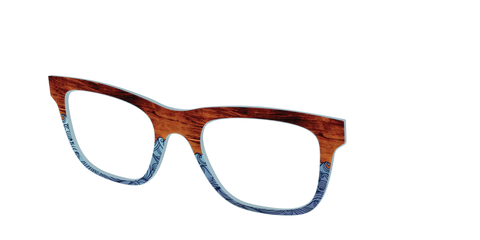 The Blue Wood Waves Crystal