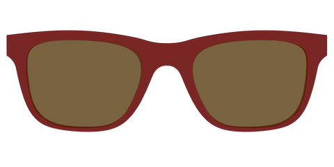The Polarized Burgundy Sun Top