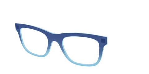 The Indigo to Sky Blue Gradient Crystal