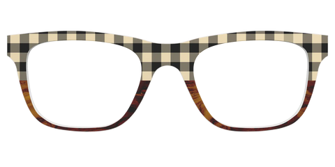 The Ivory Plaid Wood Split
