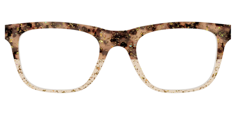 The Khaki Tortoise Crystal Split with Gold Flakes