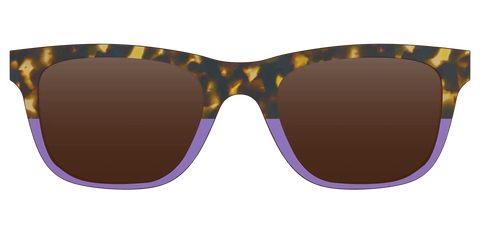The Polarized Lavender Tortoise Split Sun Top