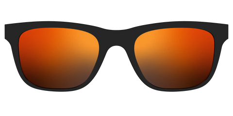 The Polarized Orange Reflective Sun Top
