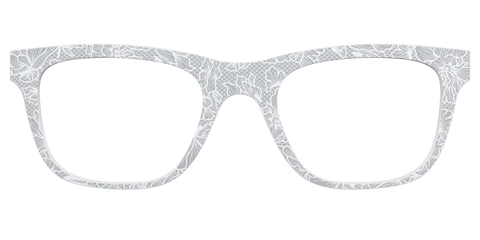 The Pale Gray Floral Lace