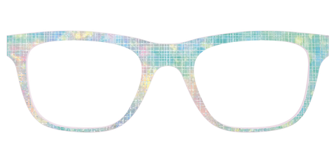 The Pastel Gradient with Holographic Hatching
