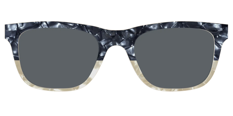 The Polarized Navy to Taupe Pearl Split Sun Top