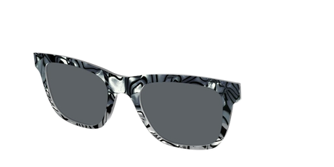 The Polarized Zebra Pearl Split Sun Top