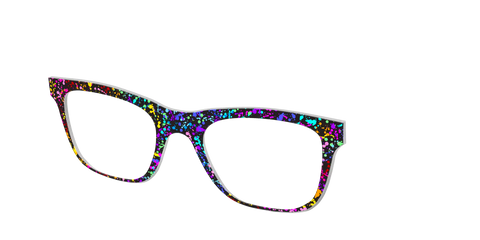 The Rainbow Splatter Black