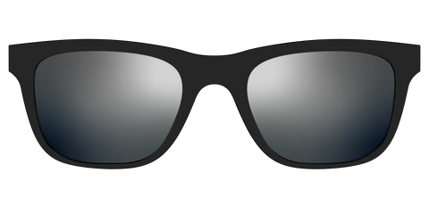 The Polarized Silver Reflective Sun Top