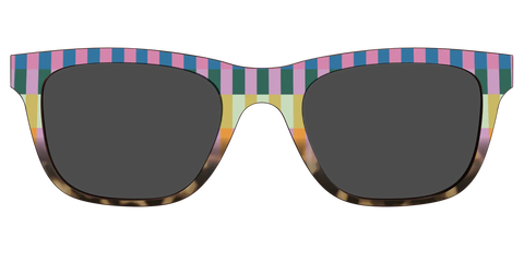 The Polarized Summer Stripes Tortoise Sun Top
