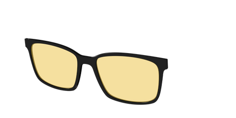 The Black With Citrine Yellow Lens