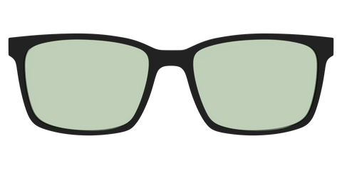 The Black With Sage Green Lens