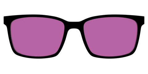 The Black with Violet Golf Lens