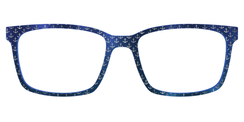The Blue Shimmer with Silver Foil Anchors