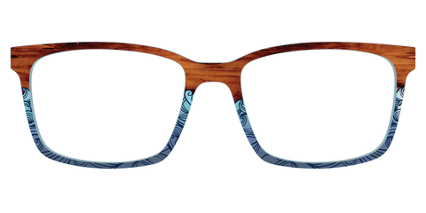 The Blue Wood Waves Crystal
