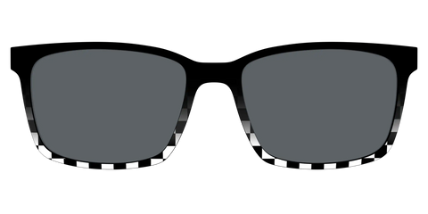 The Polarized Checkerboard Fade Sun Top