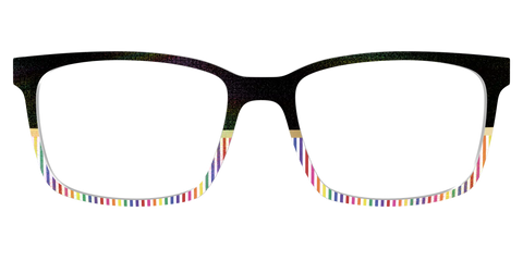 The Chic Pride Stripes Crystal with Gold Foil