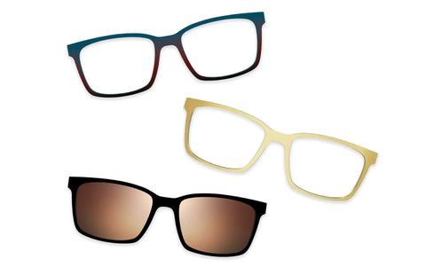Tortoise Acetate Gold Metal - Set