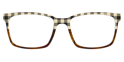 The Ivory Plaid Wood Split
