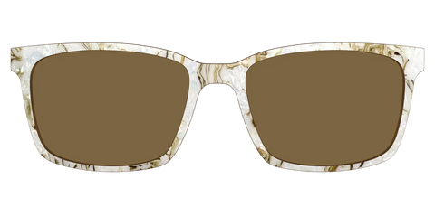 The Polarized Ivory Sand Pearl Shell Sun Top