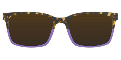 The Polarized Lavender Tortoise Split Sun Top