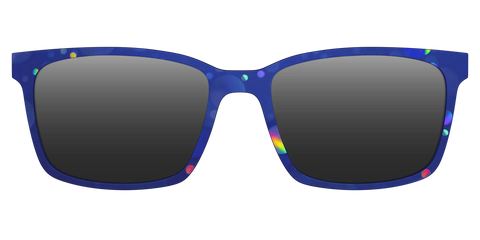 The Polarized Navy Holographic Bubbles Sun Top