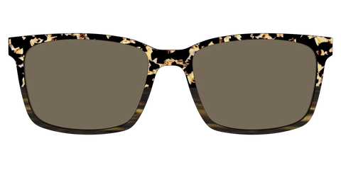 The Polarized Caramel Tortoise Horn Split Sun Top