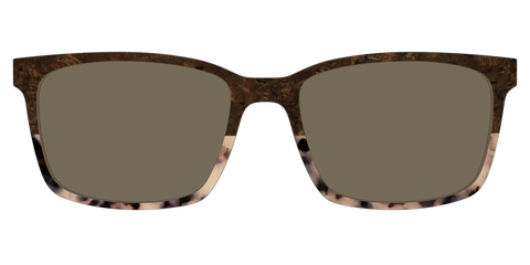 The Polarized Dark Oak Tortoise Split Sun Top