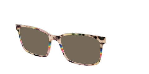 The Polarized Prism Split Tortoise Sun Top