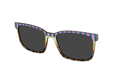 The Polarized Summer Stripes Tortoise Sun Top